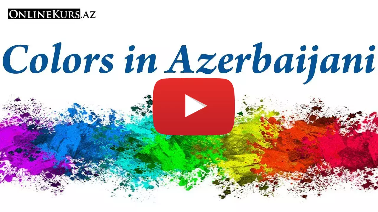 Name of colors in Azerbaijani language