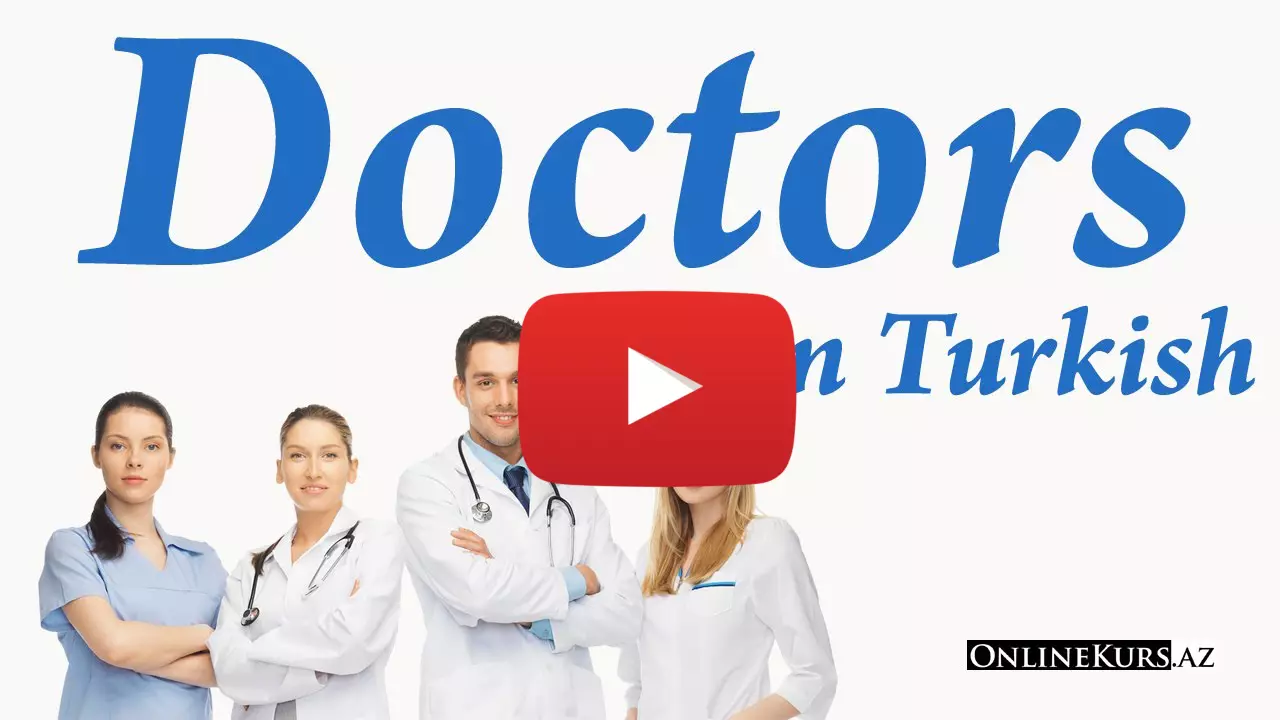Doctor speciality names in Turkish