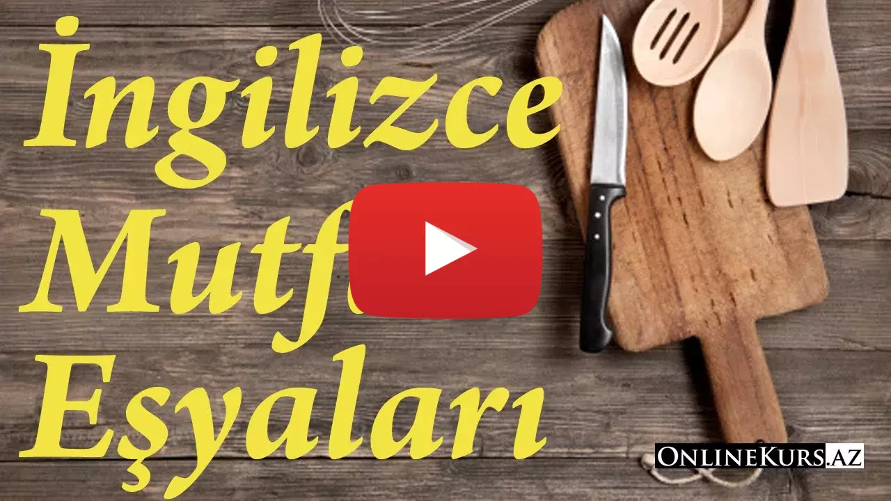 İngilizce mutfak araç ve gereçleri