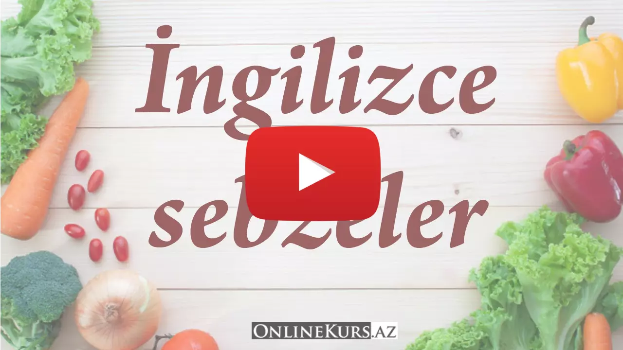 Ingilizce sebzeler
